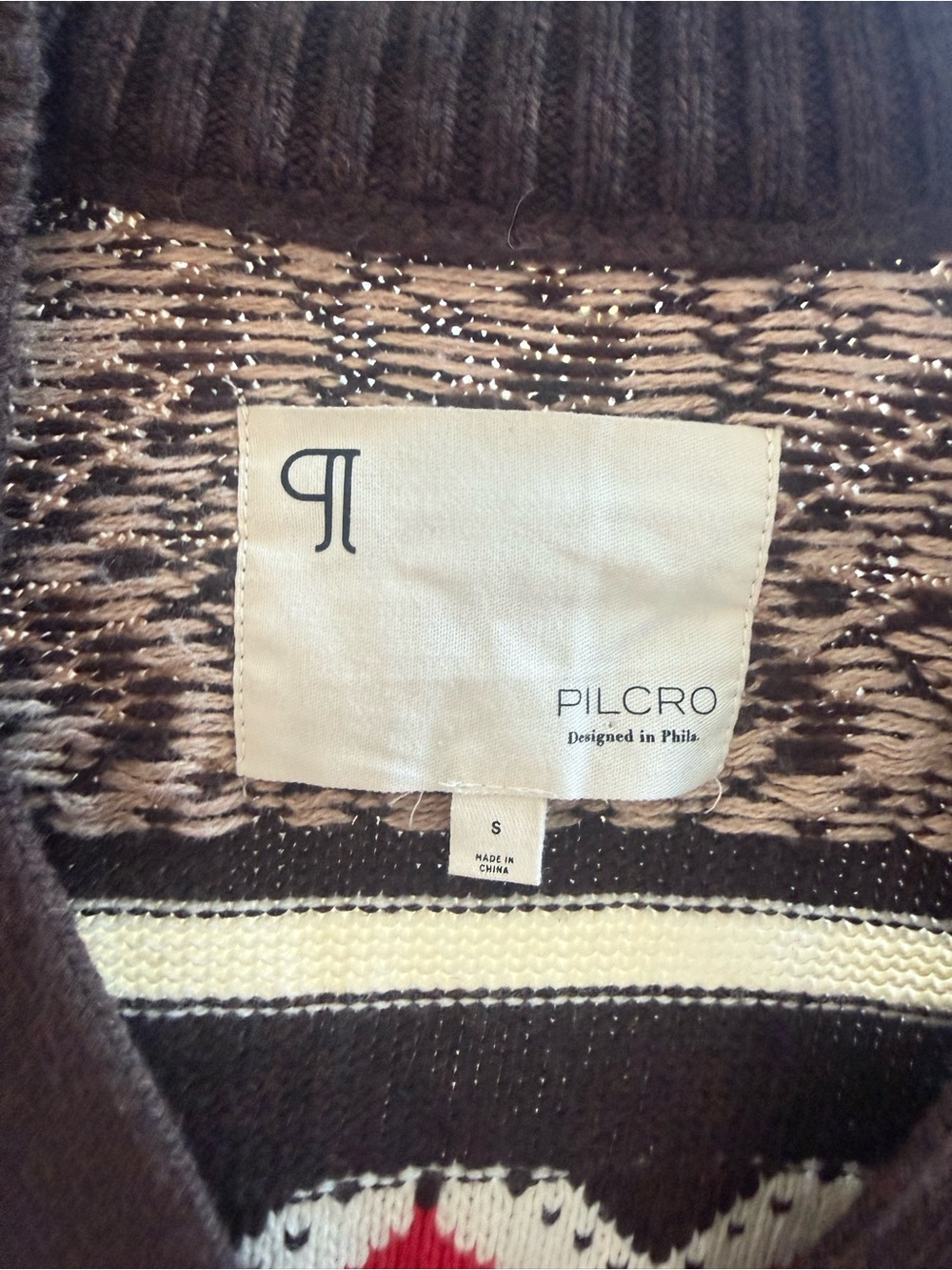 Anthropologie x Pilcro Patchwork Knit Cardigan - Picture 4 of 9
